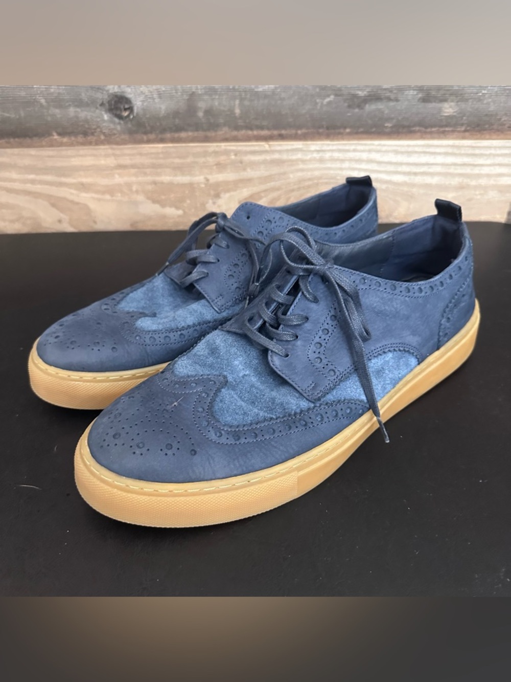 Cole Haan Grand Atlantic Sneaker in Storm Cloud / Dark Brown Size 10.5
